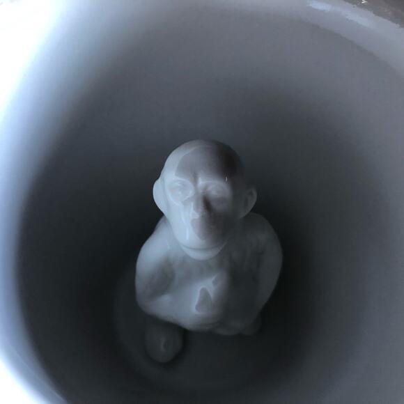 Creature Cups Set Of Two Red Coffee Tea Mugs 3D Monkey 3D Elephant - Picture 6 of 8